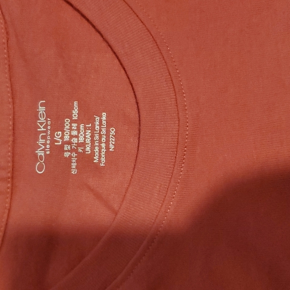 Calvin klein pink tshirt size L sleepwear - Picture 2 of 3
